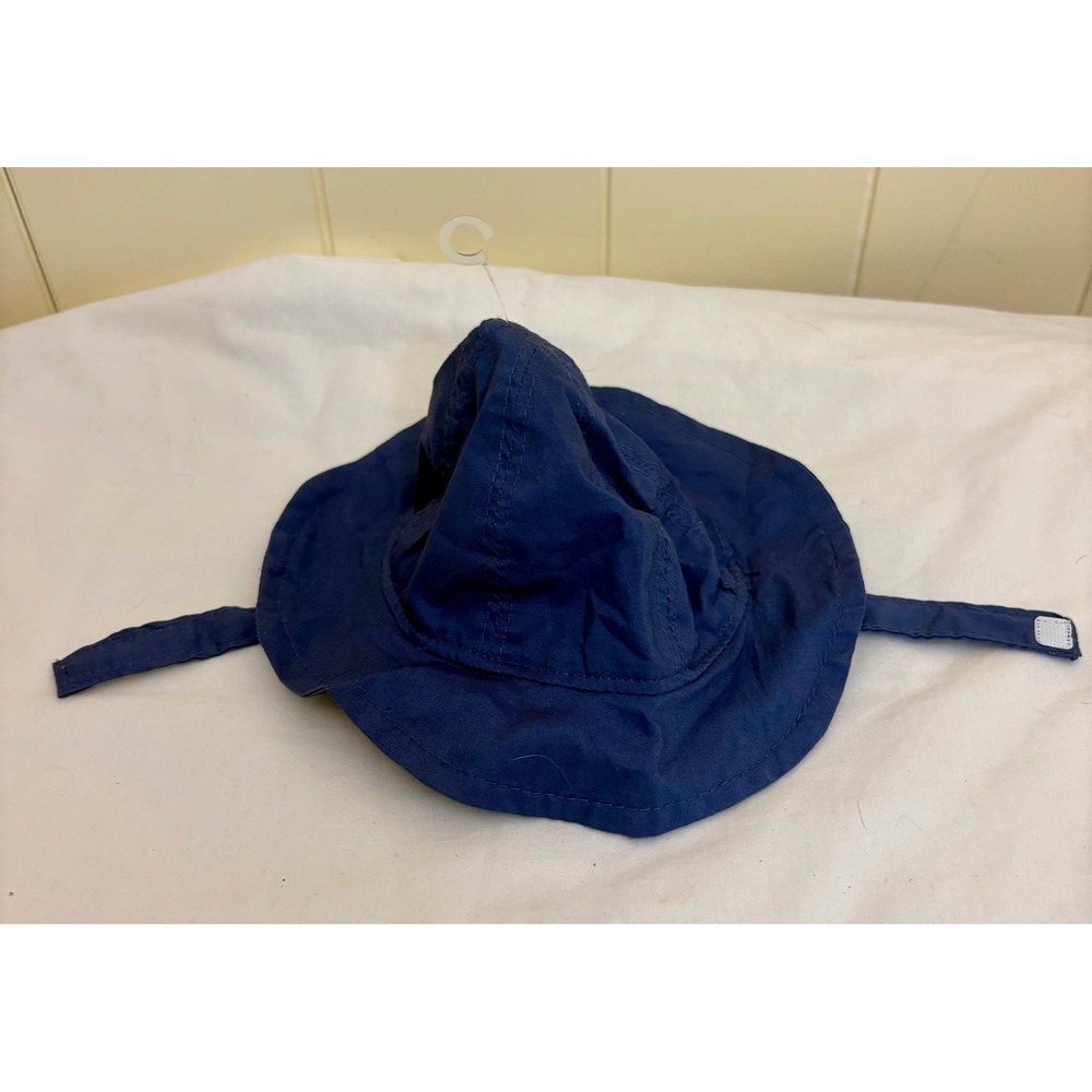Carters Just One You Newborn Navy Blue Sun Hat Bucket Hat with Chin Strap NBorn